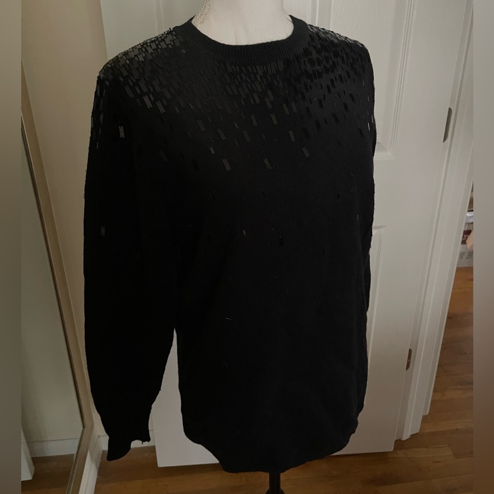 Marciano Black Sweater with Sequin Detail